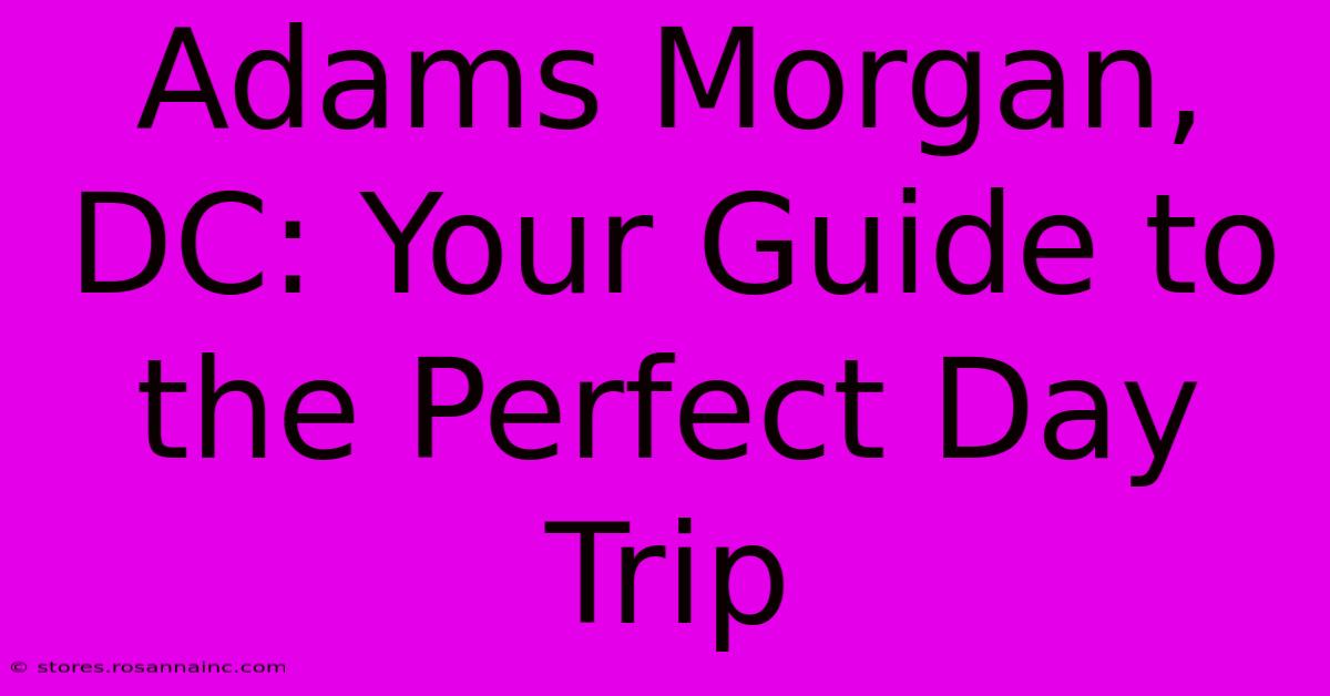 Adams Morgan, DC: Your Guide To The Perfect Day Trip