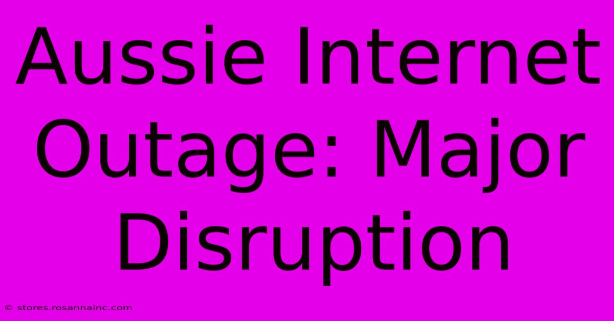 Aussie Internet Outage: Major Disruption