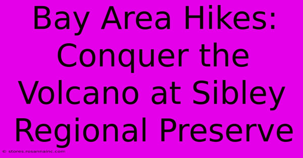 Bay Area Hikes: Conquer The Volcano At Sibley Regional Preserve