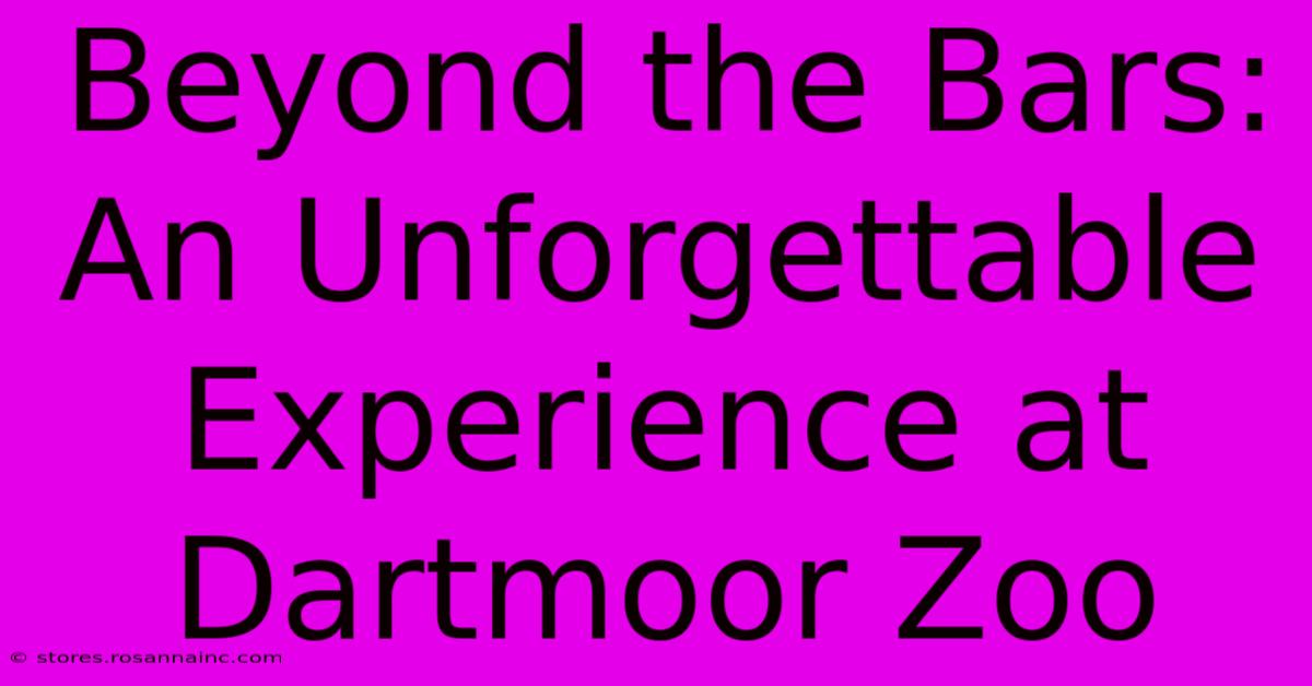 Beyond The Bars: An Unforgettable Experience At Dartmoor Zoo