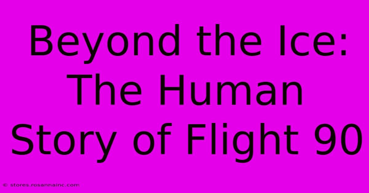 Beyond The Ice: The Human Story Of Flight 90