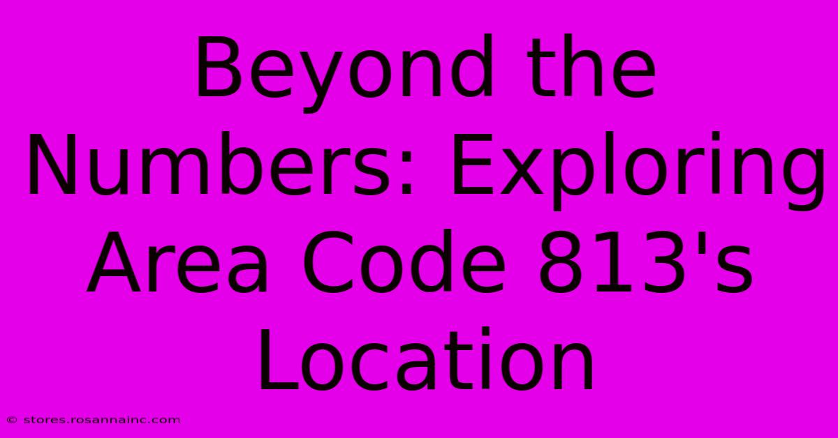 Beyond The Numbers: Exploring Area Code 813's Location