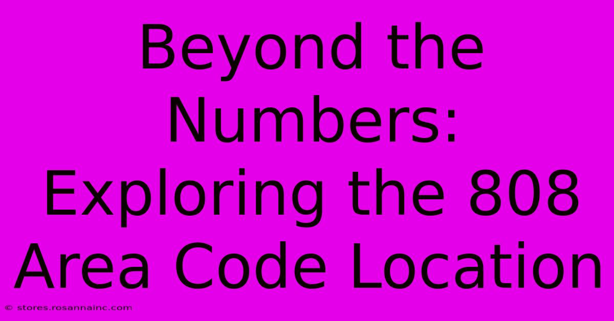 Beyond The Numbers: Exploring The 808 Area Code Location