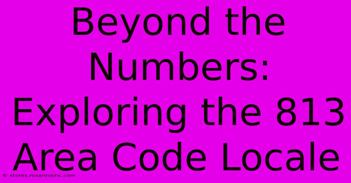 Beyond The Numbers: Exploring The 813 Area Code Locale