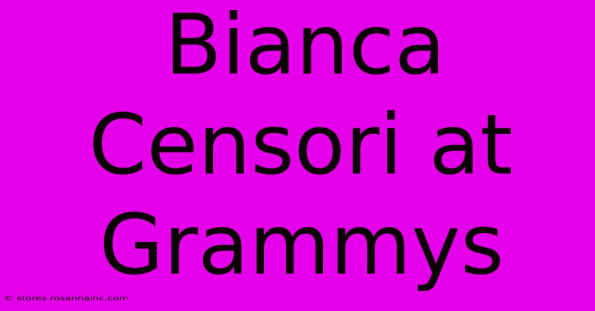 Bianca Censori At Grammys