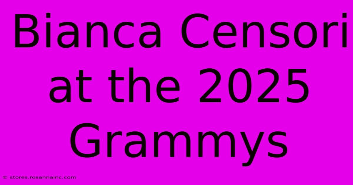 Bianca Censori At The 2025 Grammys