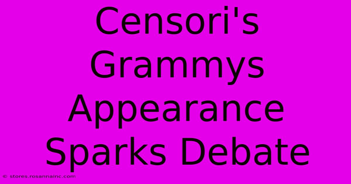 Censori's Grammys Appearance Sparks Debate