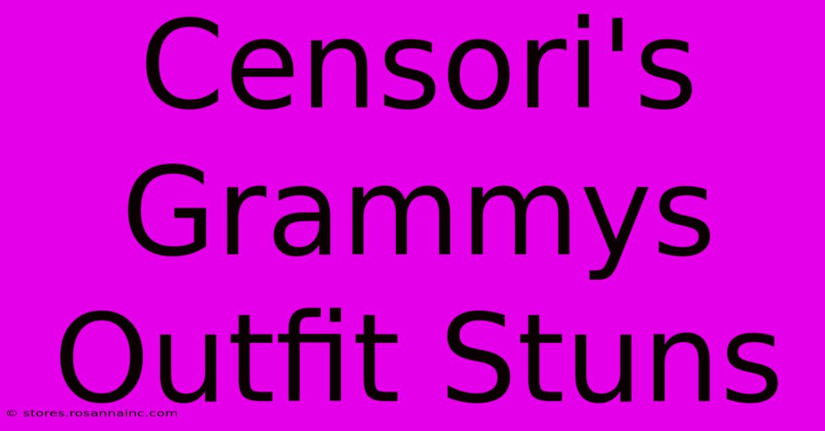 Censori's Grammys Outfit Stuns