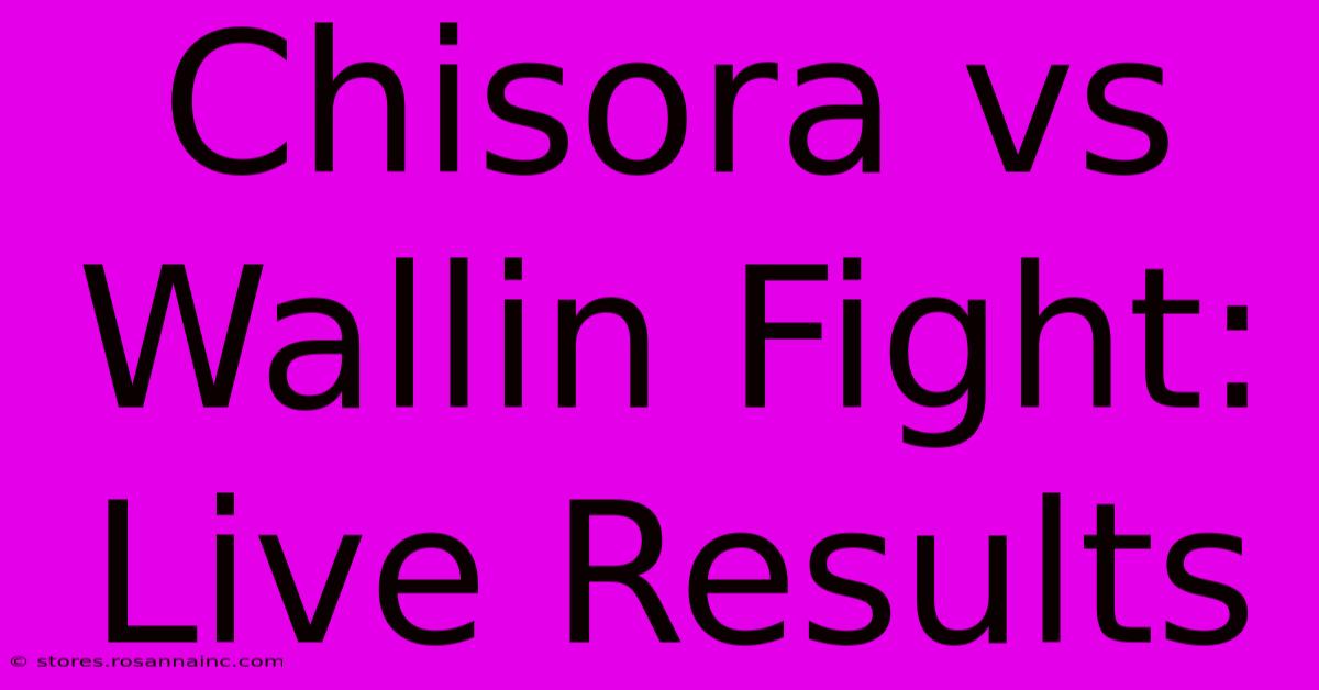 Chisora Vs Wallin Fight: Live Results