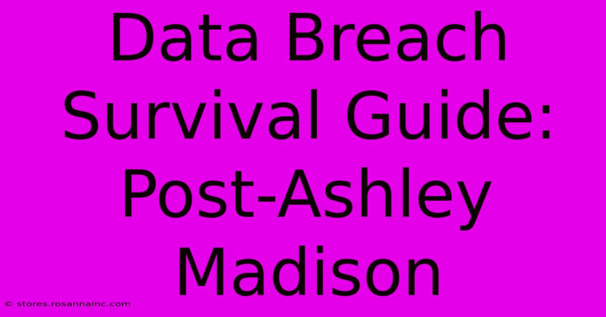 Data Breach Survival Guide: Post-Ashley Madison