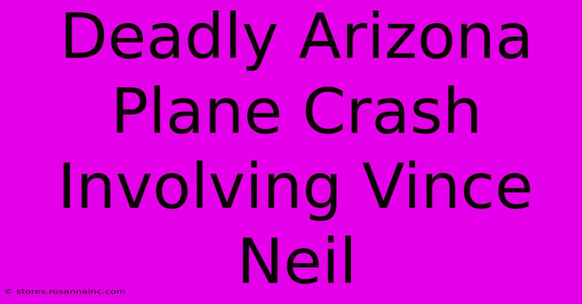 Deadly Arizona Plane Crash Involving Vince Neil