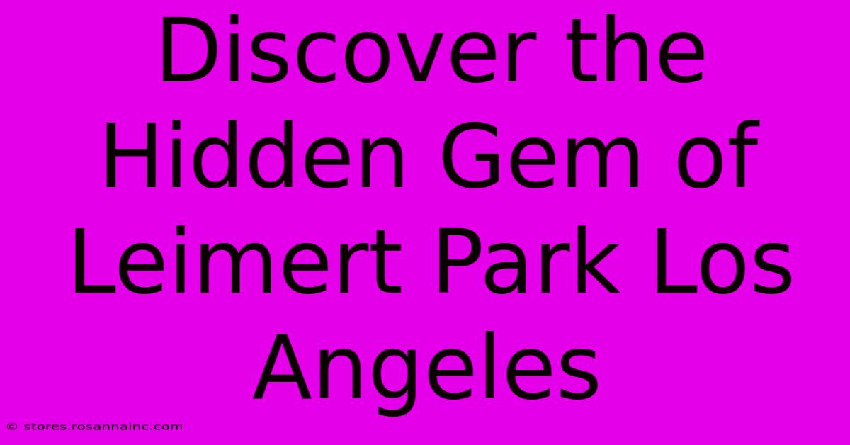 Discover The Hidden Gem Of Leimert Park Los Angeles