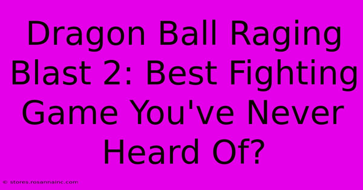 Dragon Ball Raging Blast 2: Best Fighting Game You've Never Heard Of?