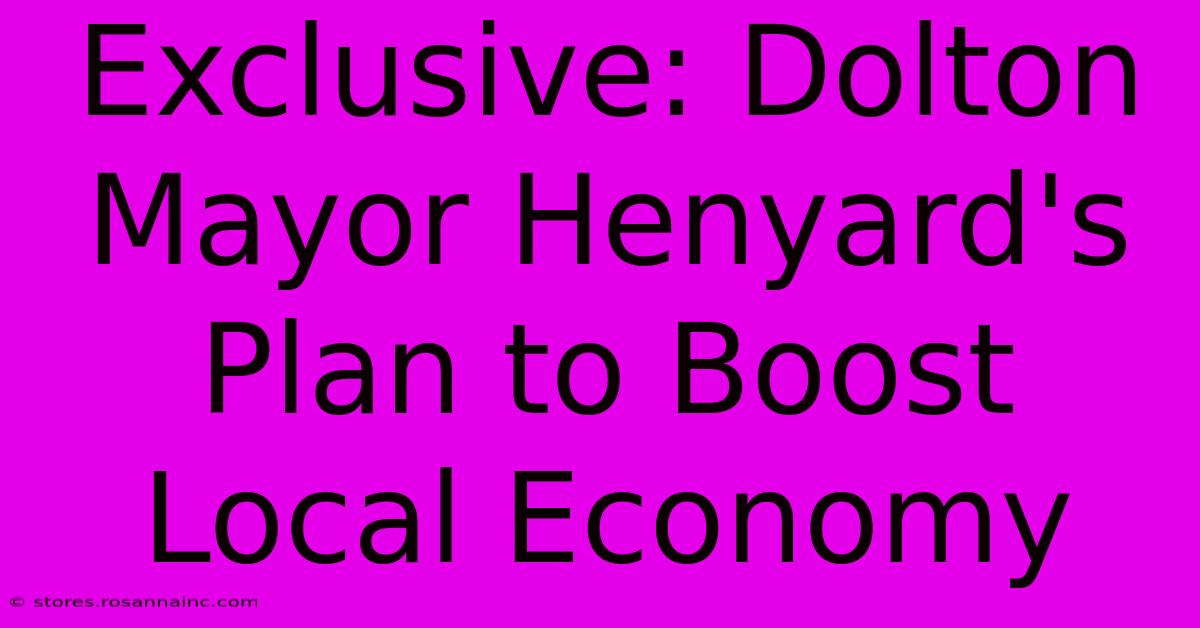 Exclusive: Dolton Mayor Henyard's  Plan To Boost Local Economy