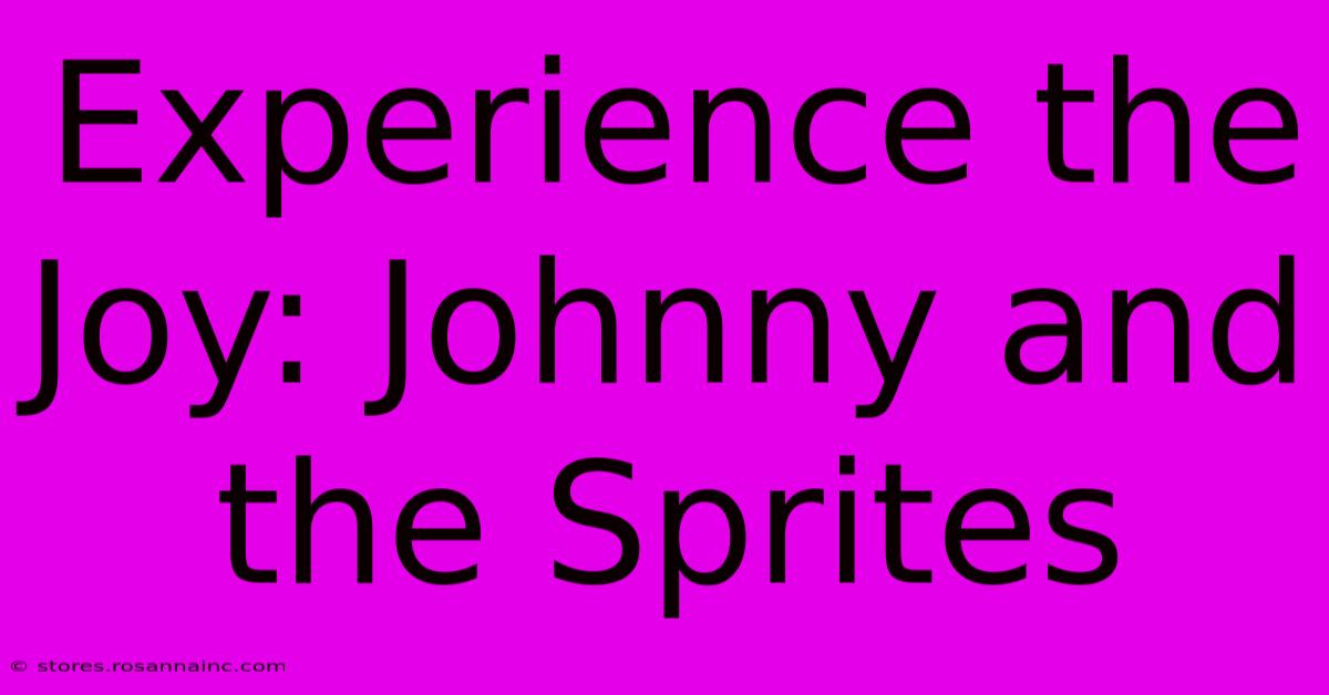 Experience The Joy: Johnny And The Sprites