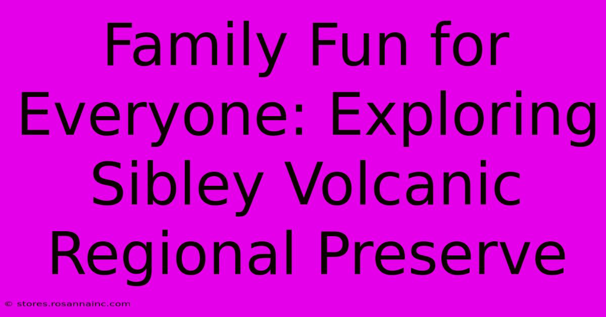 Family Fun For Everyone: Exploring Sibley Volcanic Regional Preserve