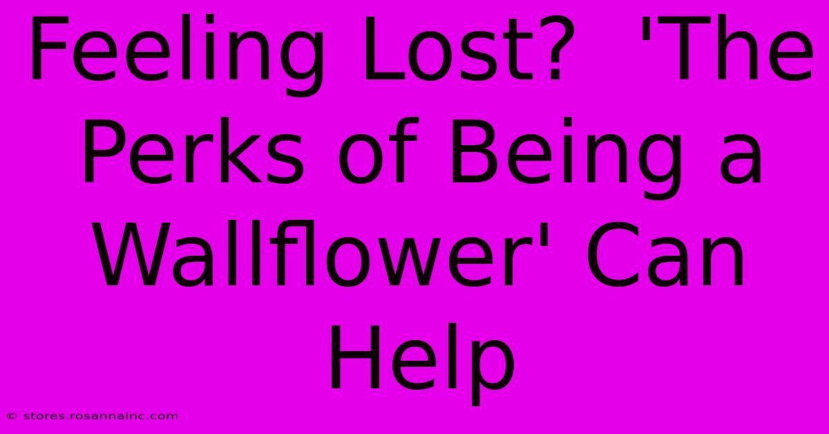 Feeling Lost?  'The Perks Of Being A Wallflower' Can Help