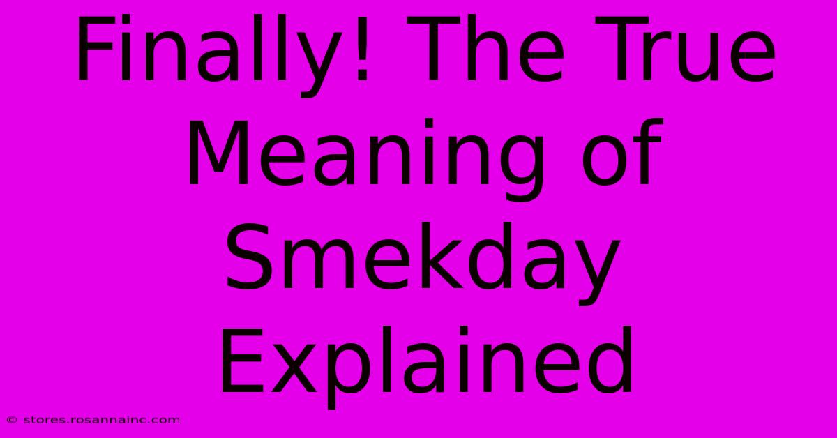 Finally! The True Meaning Of Smekday Explained