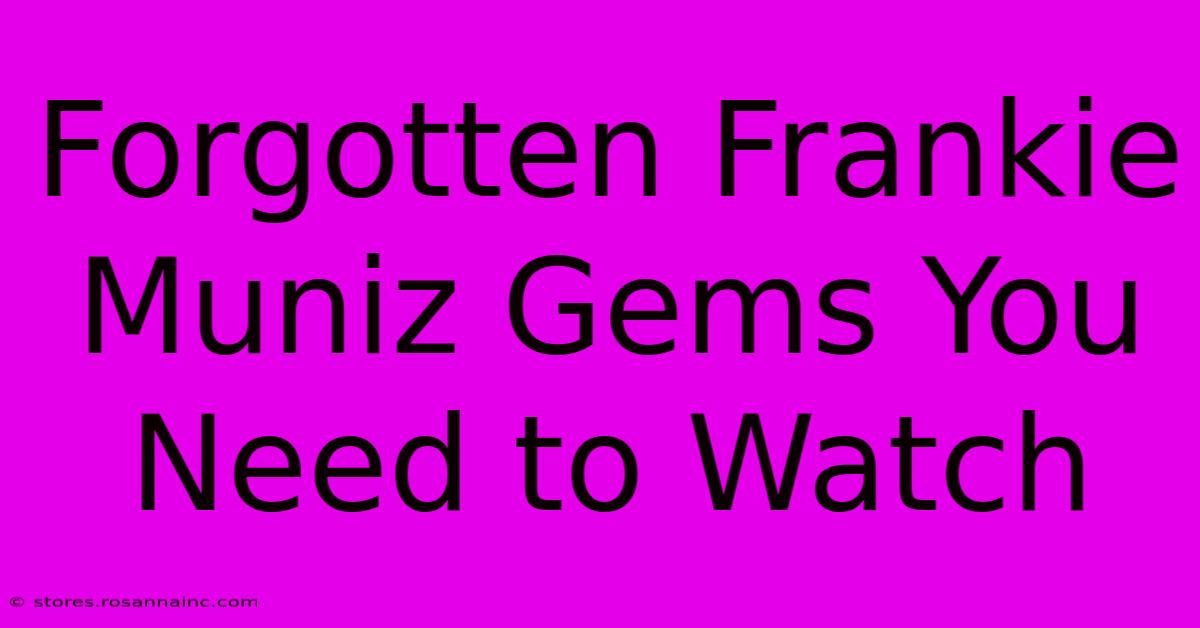 Forgotten Frankie Muniz Gems You Need To Watch