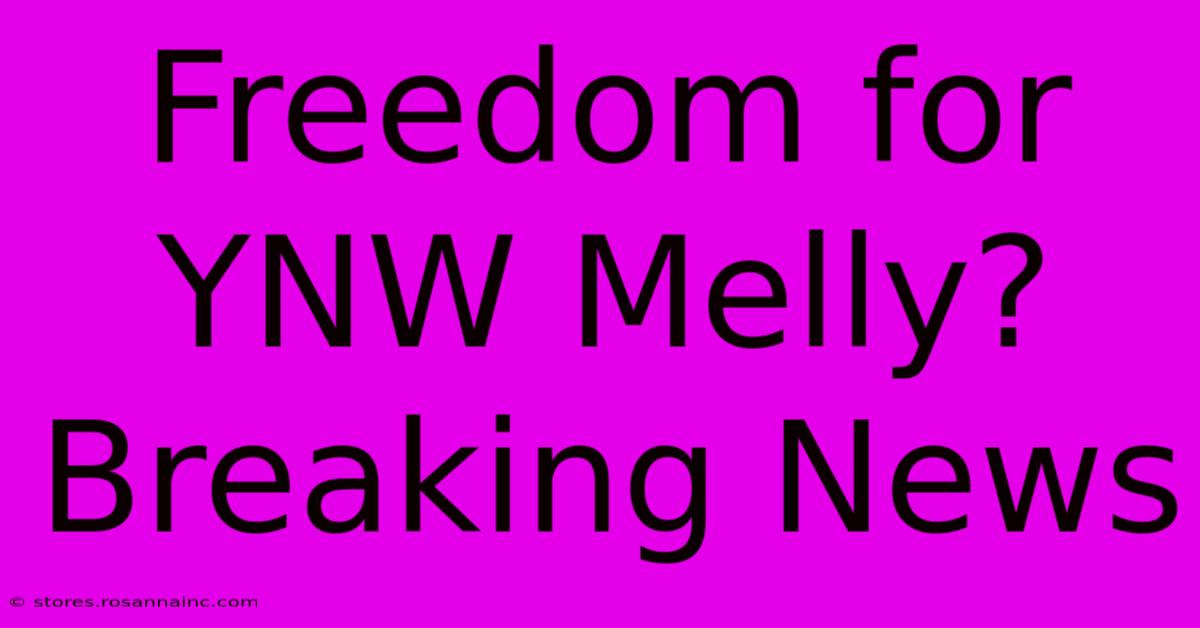 Freedom For YNW Melly? Breaking News