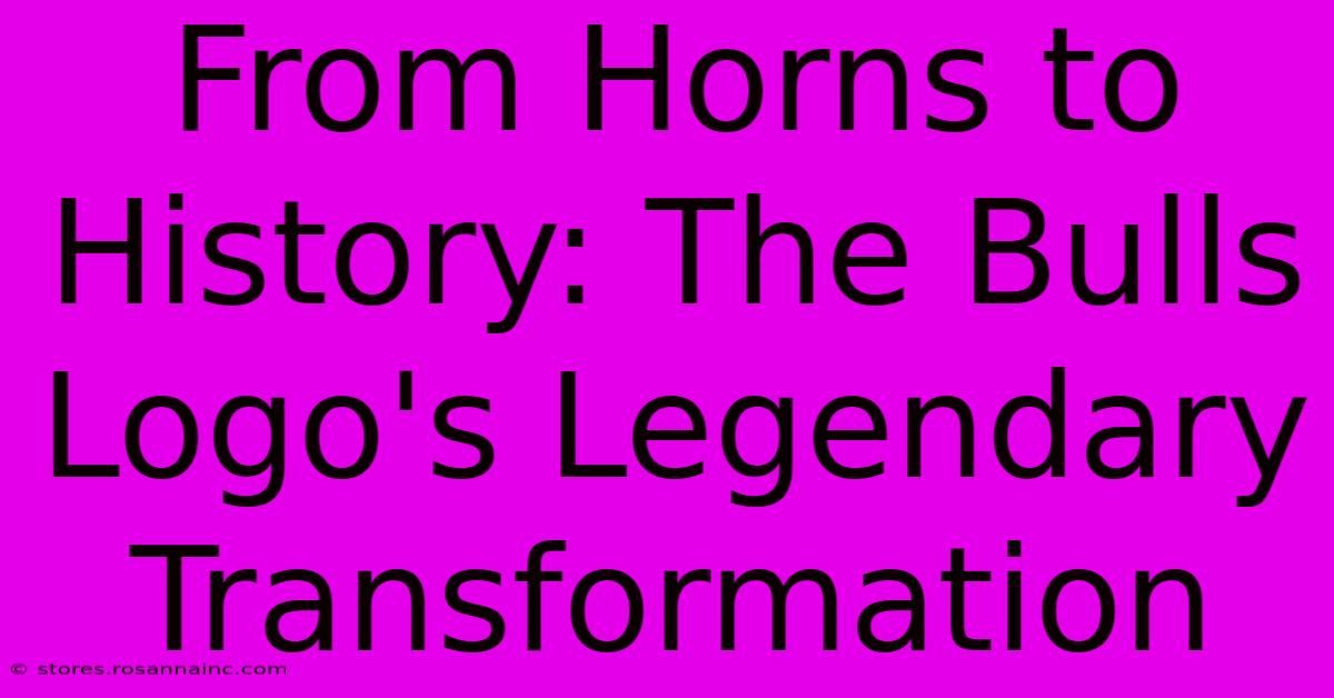 From Horns To History: The Bulls Logo's Legendary Transformation