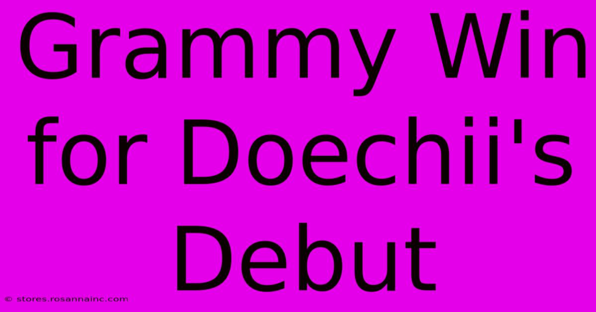 Grammy Win For Doechii's Debut