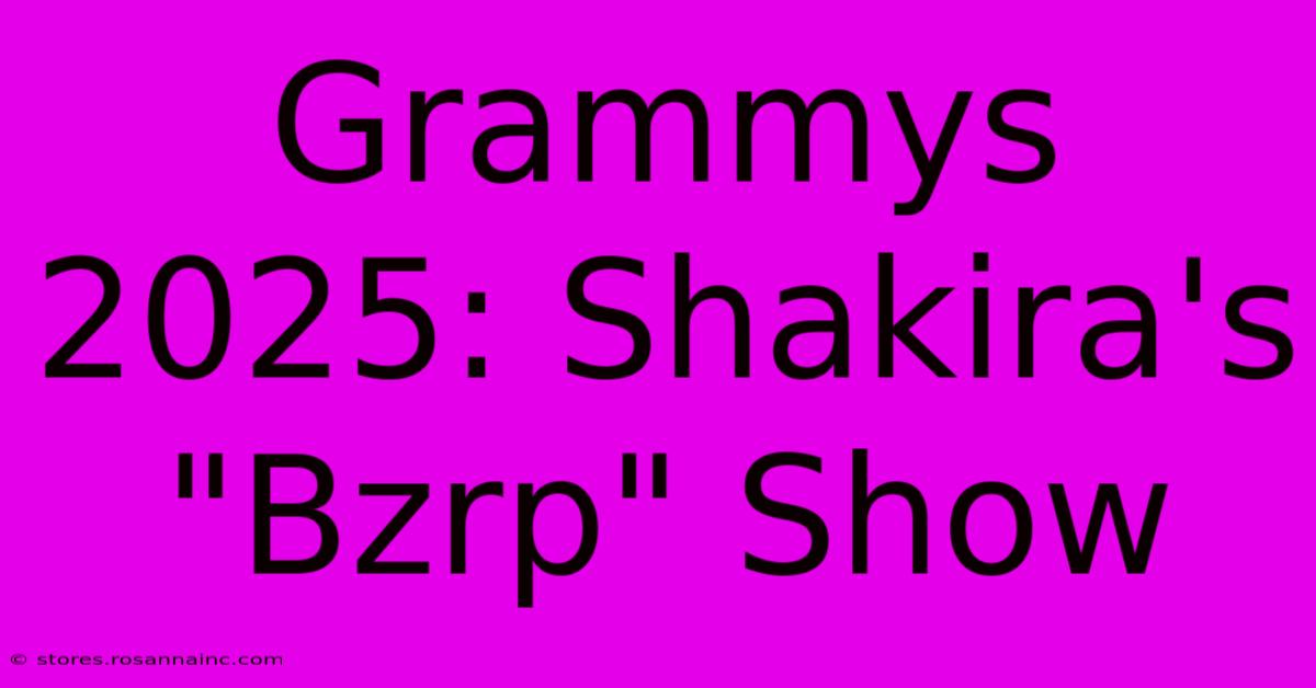 Grammys 2025: Shakira's 