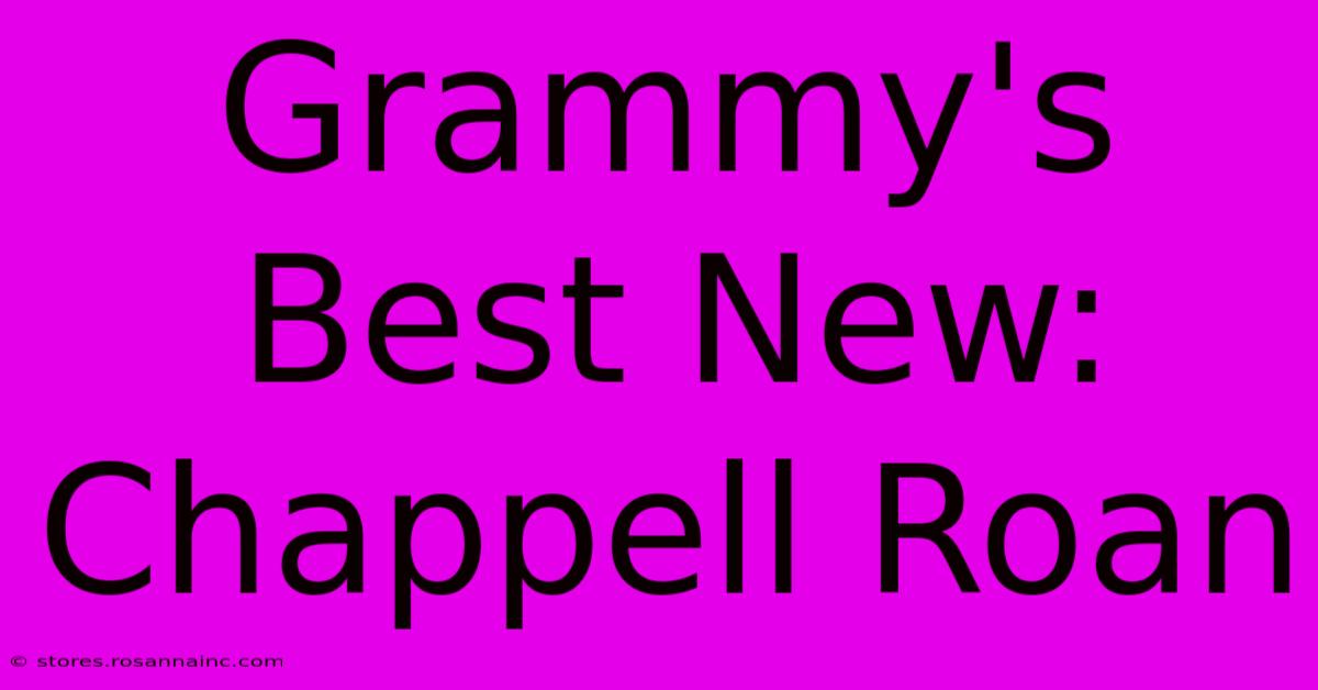 Grammy's Best New: Chappell Roan