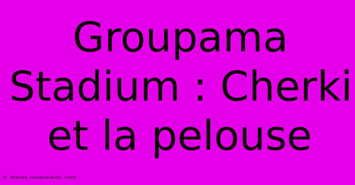 Groupama Stadium : Cherki Et La Pelouse