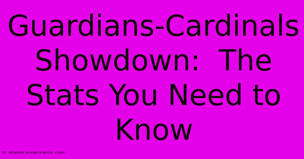 Guardians-Cardinals Showdown:  The Stats You Need To Know