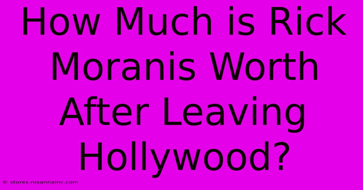 How Much Is Rick Moranis Worth After Leaving Hollywood?