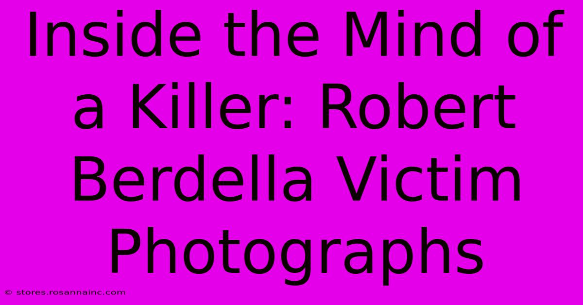 Inside The Mind Of A Killer: Robert Berdella Victim Photographs