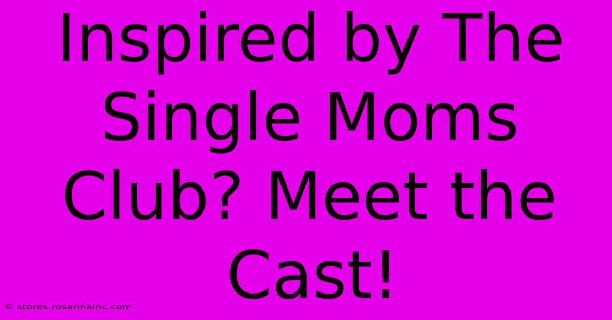 Inspired By The Single Moms Club? Meet The Cast!