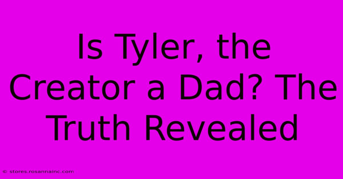 Is Tyler, The Creator A Dad? The Truth Revealed