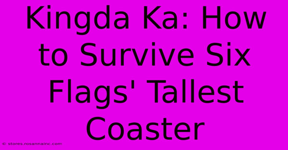 Kingda Ka: How To Survive Six Flags' Tallest Coaster