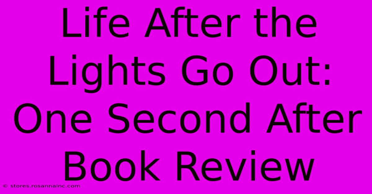 Life After The Lights Go Out: One Second After Book Review