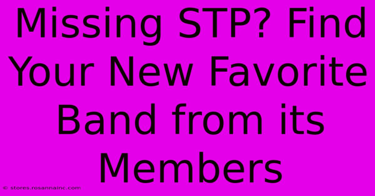 Missing STP? Find Your New Favorite Band From Its Members