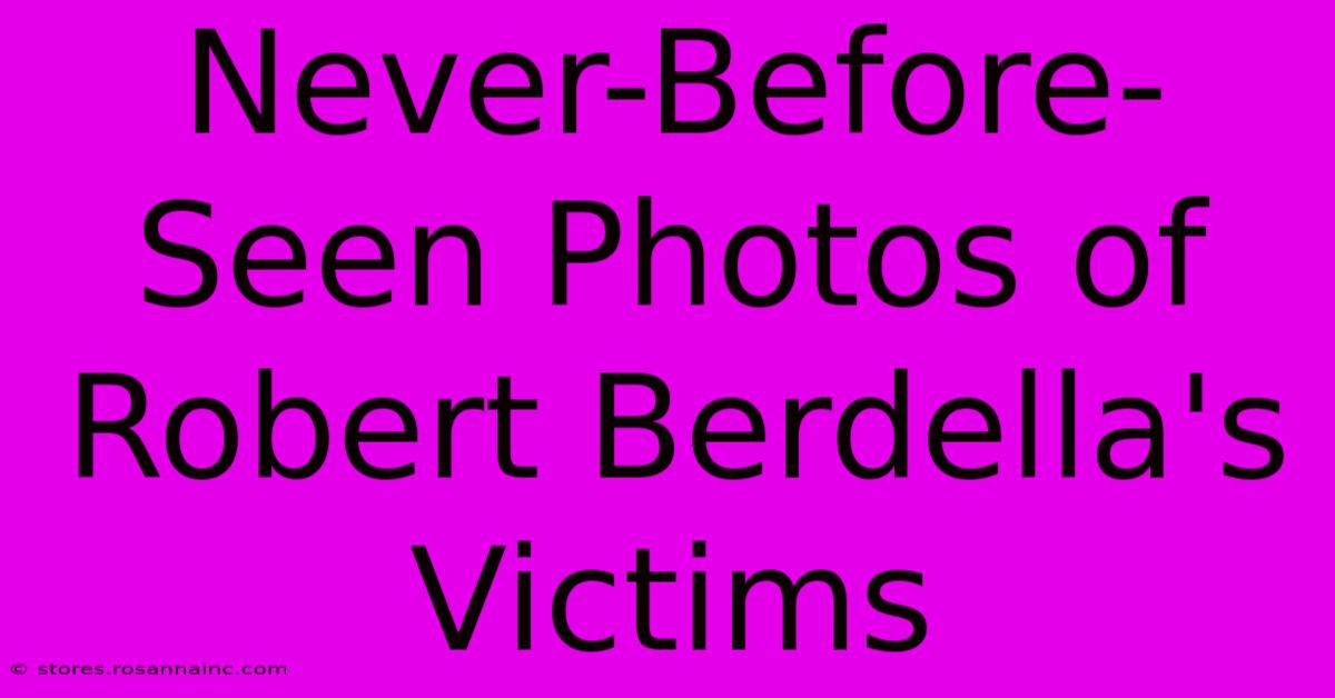 Never-Before-Seen Photos Of Robert Berdella's Victims