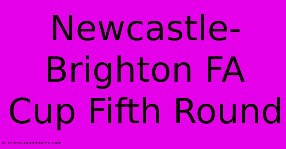 Newcastle-Brighton FA Cup Fifth Round