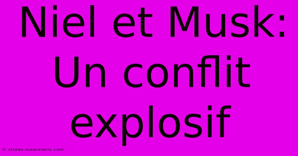 Niel Et Musk:  Un Conflit Explosif