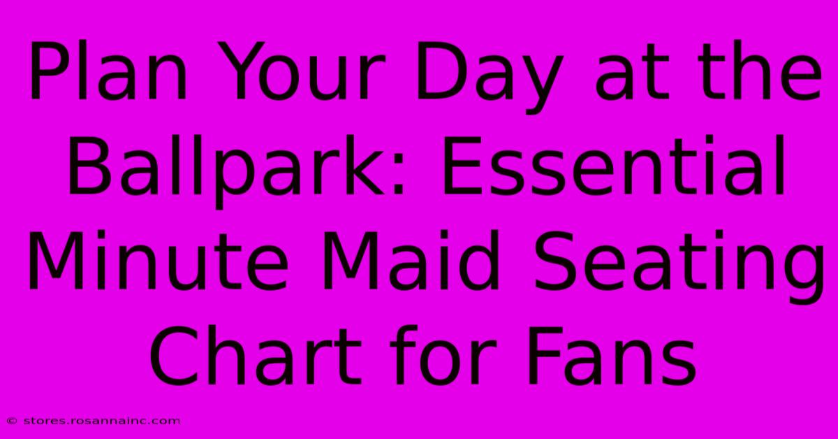 Plan Your Day At The Ballpark: Essential Minute Maid Seating Chart For Fans