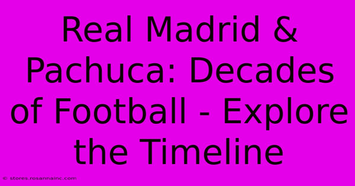 Real Madrid & Pachuca: Decades Of Football - Explore The Timeline