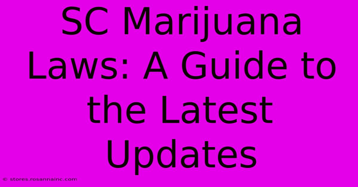 SC Marijuana Laws: A Guide To The Latest Updates