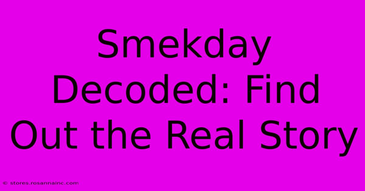 Smekday Decoded: Find Out The Real Story