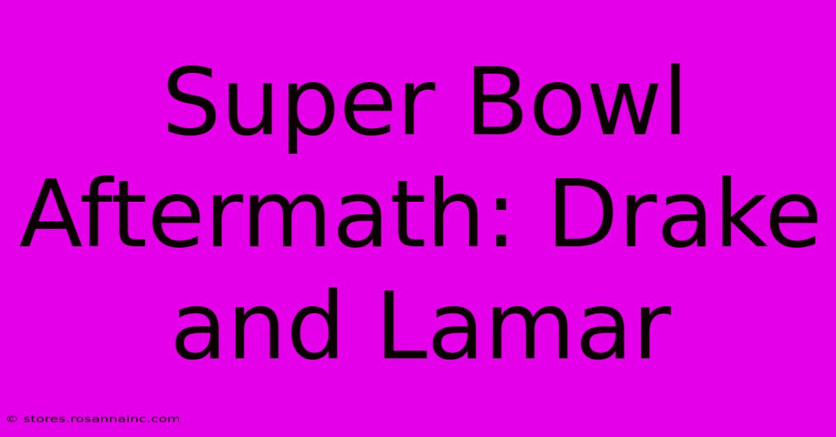 Super Bowl Aftermath: Drake And Lamar