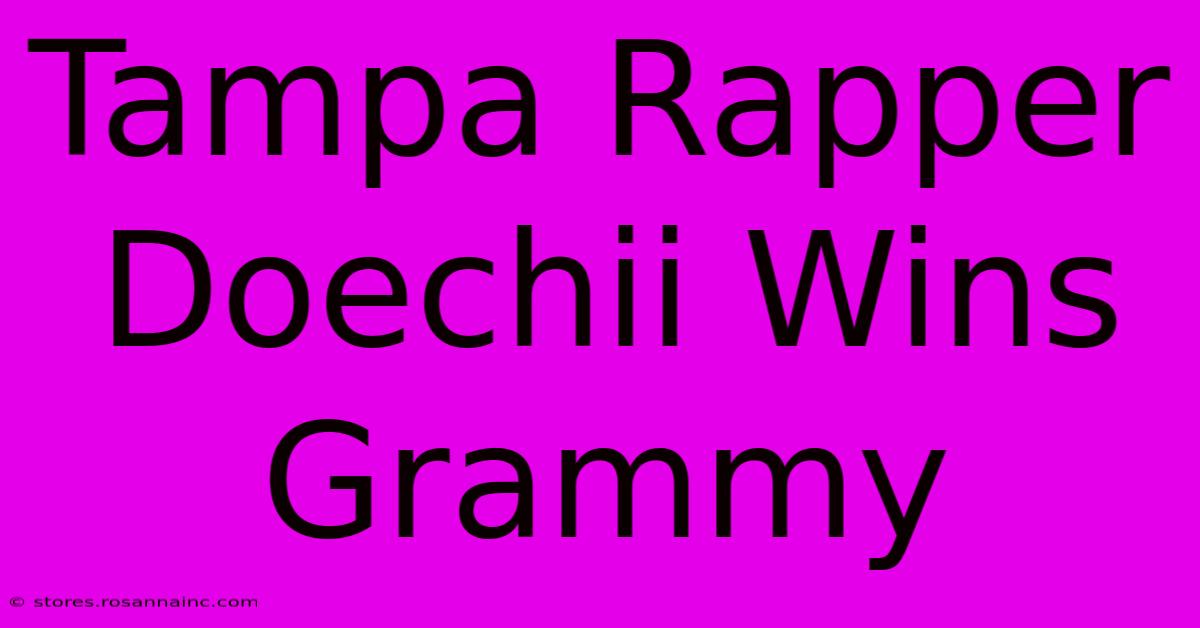 Tampa Rapper Doechii Wins Grammy