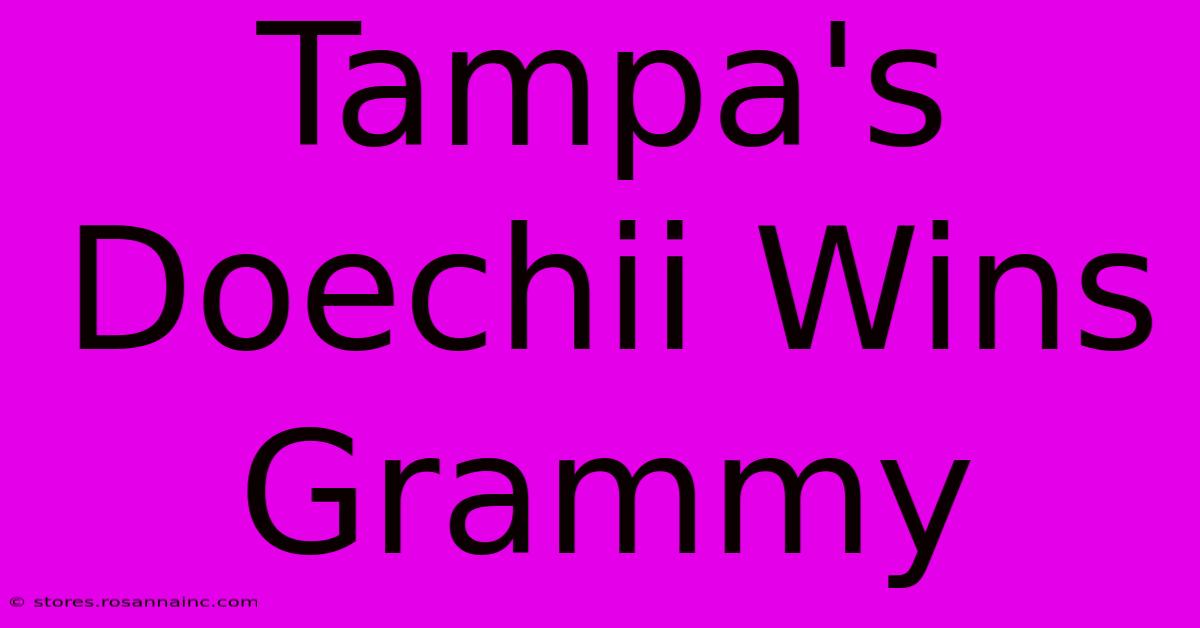 Tampa's Doechii Wins Grammy