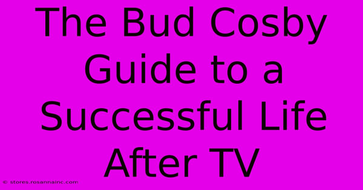 The Bud Cosby Guide To A Successful Life After TV