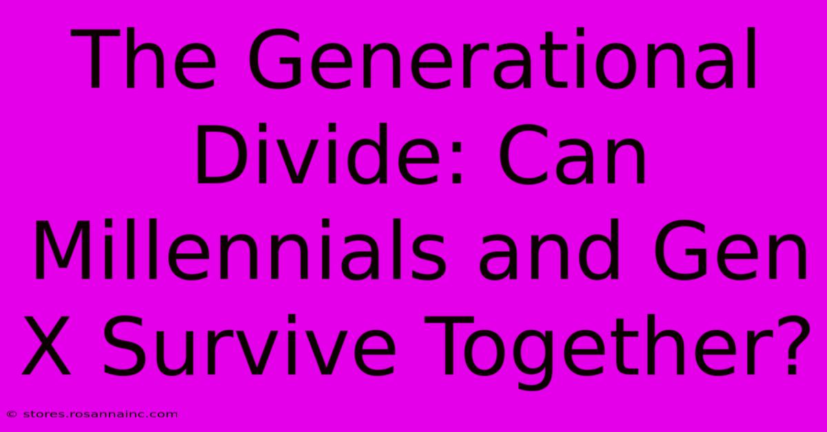 The Generational Divide: Can Millennials And Gen X Survive Together?