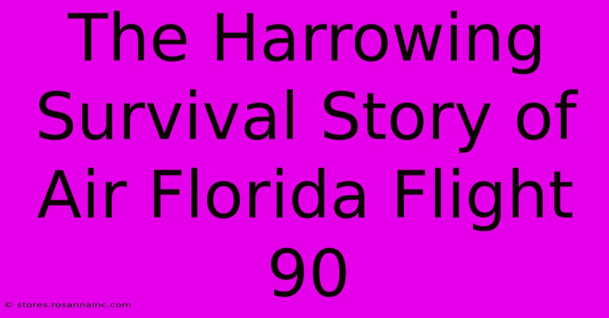 The Harrowing Survival Story Of Air Florida Flight 90